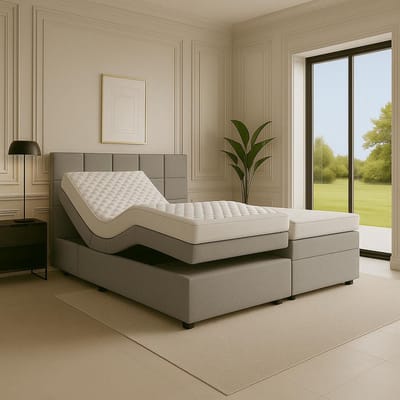 Boxspring Modena Elektrisch verstelbaar 140x200 cm Antraciet