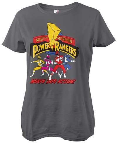 Power Rangers Dames Morph Into Action -T-shirt in meisjesstijl