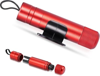 Noodhamer met gordelsnijder - Compacte draagbare noodhamer - Auto mechanische veer glasbreker - Auto essentials upgrade - Multifunctionele gordelsnijder noodhamer (rood)