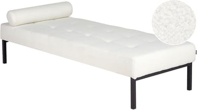 BELIANI CHINON - Chaise longue - Wit - Bouclé