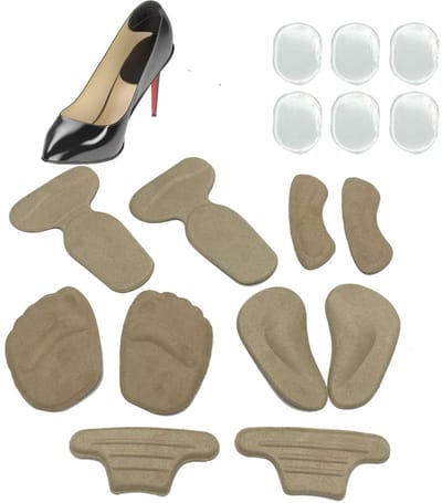 Allecto - Hielbescherming Set - Comfortabele Hielkussens - Voor Hoge Hakken en Schoenen - Ontlast de druk - Zacht en ademend - Ideaal voor lange