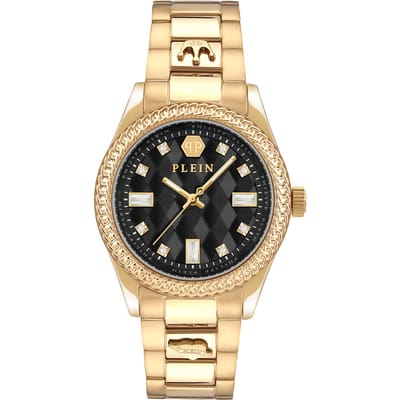 Philipp Plein Queen PWCDA0624 Horloge - Staal - Goudkleurig - Ø 38 mm
