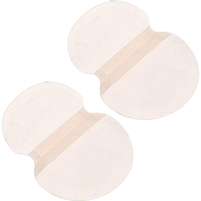 30 Paar Zweetpads voor Onderarmen Wegwerp Zweetpads voor Oksels Huidskleurige Zweetpleisters white