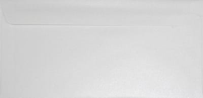 Metallic (parelmoer) witte enveloppen A4 - 110 x 220 mm - 25 stuks - HK zelfklevend met plakstrip - 110 gram - Sirio Pearl - Netuno