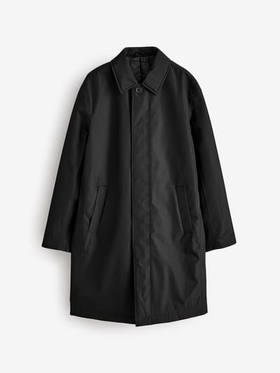 Next - Heren - Normale Pasvorm - Waterbestendige trenchcoat - Zwart