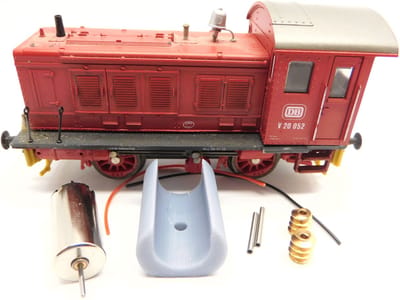 micromotor HLM004G motor ombouwset voor Lima V 20, BR 270, ÖBB 2061