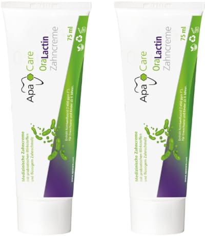 ApaCare OraLactin Tandpasta Probiotisch - 2 x 75 ml - Voordeelverpakking