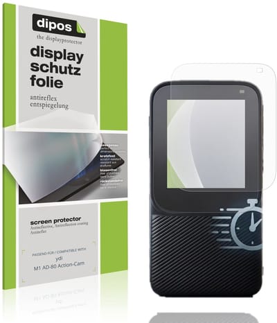 dipos – 4x Matte Beschermfolie geschikt voor ydi M1 AD-80 Action-Cam | Krasbestendige & antireflecterende Screenprotector Ultra-Thin