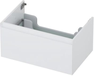 INK - Onderkast 1 Lade Greeploos Gelakt 45gr - 700x450x350 Mm - Hoogglans Wit