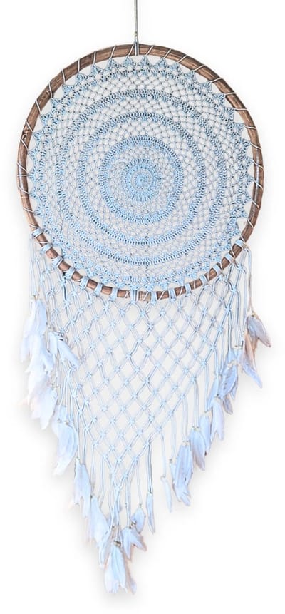 Dromenvanger gehaakt XL 52 cm - Wit - Bamboe