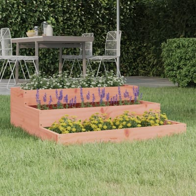 vidaXL - Plantenbak - 78x78x27 - cm - massief - douglashout