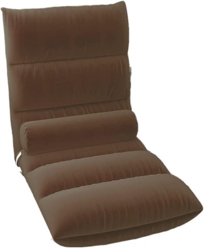 Zitzak Bank - Fauteuil Bed - Ontspannen Zitten - Verstelbare Rugleuning - 110x52x13cm - Geel