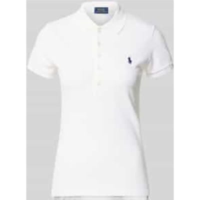 slim fit poloshirt van katoenmix