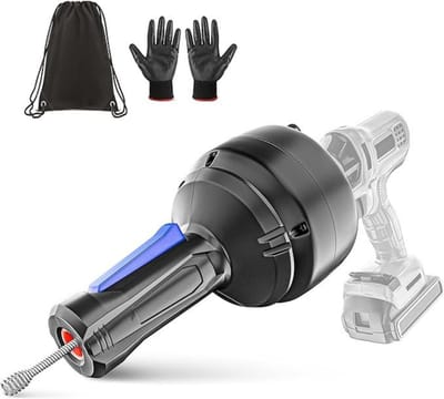 Zylo® Rioolontstopper - Ontstoppingsveer - Rioolveer - Zwart - 12cm x 7cm x 7cm