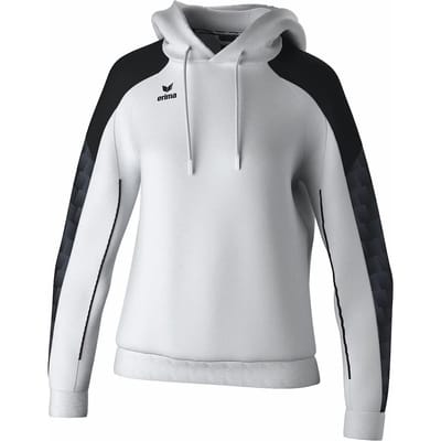 Erima Evo Star Sweatshirt Met Capuchon Dames - Wit / Zwart | Maat: 34