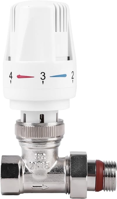 Dailygoods- Verwarmingsthermostaat met siliconen afdichting - Radiatorventiel - Thermostaatkop - Automatische temperatuurregeling - Messing materiaal - Duurzaam ontwerp - Radiatorkraan
