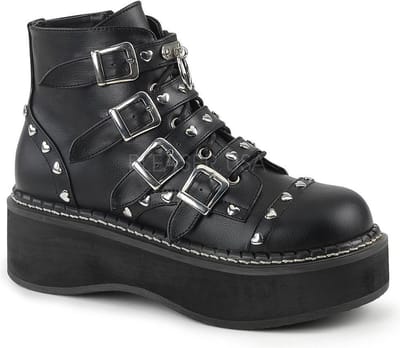 DemoniaCult - EMILY-315 Plateau Laarzen - US 7 - 37 Shoes - Zwart