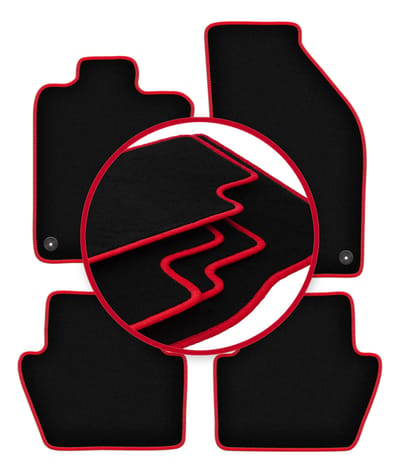 CARLUX-RED automatten voor: Volvo C70 I cabrio, coupé (1997-2005)