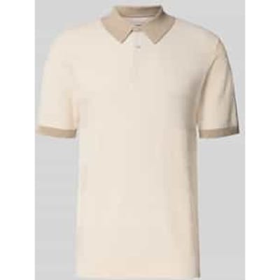 Scotch & Soda Regular-fit Knitted Tone On Tone Striped Polo Eggnog Taglia: XL | Polo Outlet | Uomo