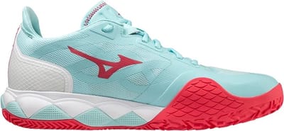 Mizuno Wave Enforce Tour CC Tennisschoenen Padelschoenen Dames Blauw