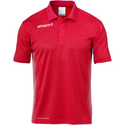Uhlsport Score Polo Shirt Kind Rood-Wit Maat 140