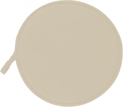 Tiseco Home Studio - Stoelkussen SUAVE - SET/6 - katoen - met antislip stippen - Rond - Dia 37 cm - Zand