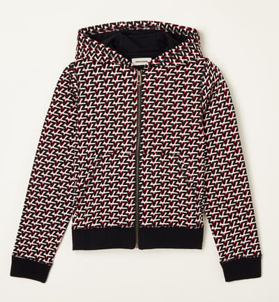 Zadig&Voltaire Kids Jack met capuchon en logoprint - Maat 140