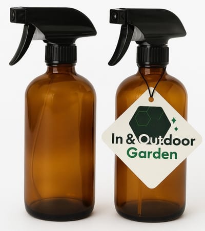 Set van 2 lege sprayflacons 500ml Amber Glas - Plantenspuit - Spuitfles - Spray Bottle - Waterverstuiver - Plantenspuit Binnen - Plantensproeier