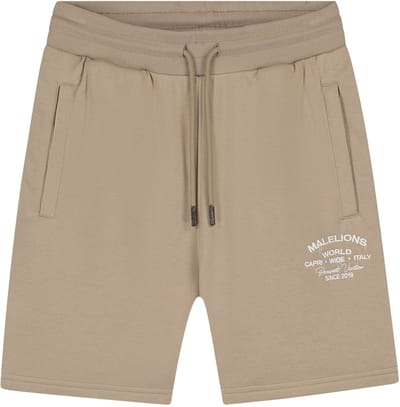 Malelions permanent vacation short in de kleur bruin.