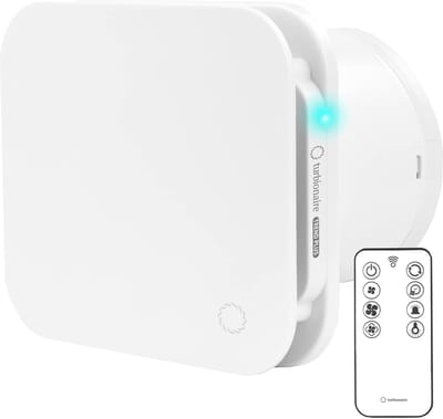 Afvoerventilator voor Badkamer en Keuken met Afstandsbediening - Stil en Efficiënt, 7 Snelheden, Instelbare Timer, 100 mm