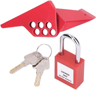 Dailygoods - Robuuste Ball Valve Lock - Stalen Vergrendeling voor Industrie Pipelines