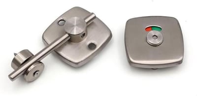 Toilet Indicator Slot - Badkamer Slot - Privacy Garanderen - Verlengde Hendel - 12 cm - Zilver