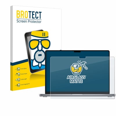 BROTECT - Screenprotector voor Apple MacBook Pro 16" 2021 - Folie Beschermfolie Beschermglas matte