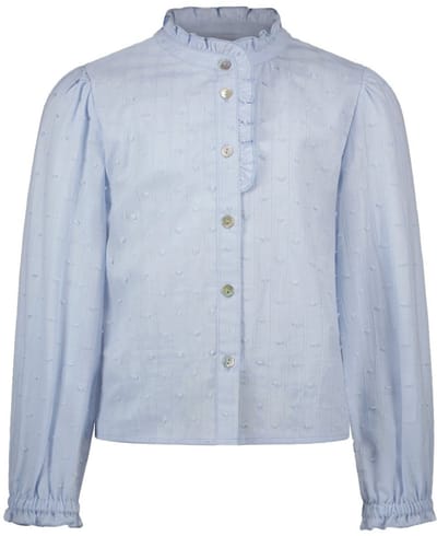 Like Flo winter blouse meisjes - blauw - Cleo - geweven