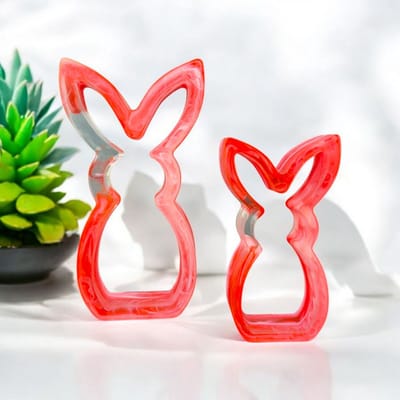 Resin Art JR: Paas decoratie / Decoratieve Epoxy Paashazen (set van 2 st.)
