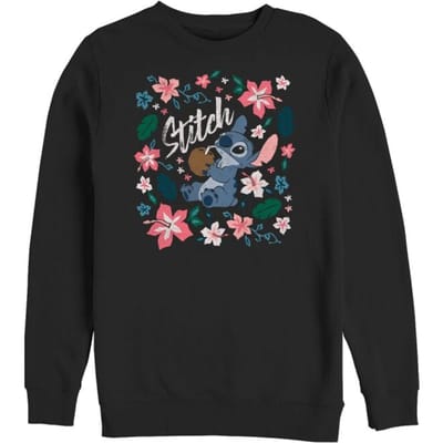 Lilo & Stitch - Disney Sweatshirts - Tropical Stitch - S tot XXL - voor Vrouwen - zwart