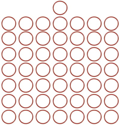 Siliconen O-ringen - VMQ Afdichtingen Rubber - Lekpreventie Afdichting - Hoge Temperatuurbestendig - 26x30x2mm - Rood