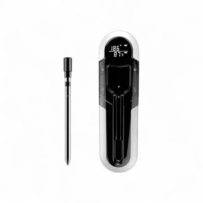 BBQ Thermometer | Bluetooth | Thermometer | App bediening | Eenvoudige installatie | Temperatuur meten | Grijs