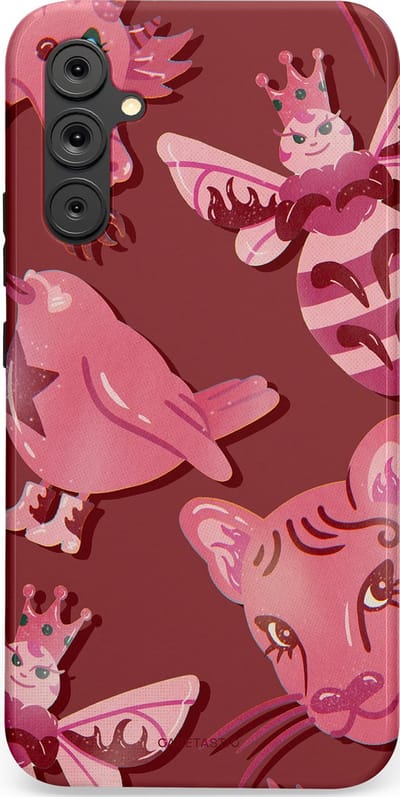 Casetastic Hoesje Geschikt voor Samsung A34 (5G) - Stijlvolle Beschermende Duo-layer Case - Luxe dieren