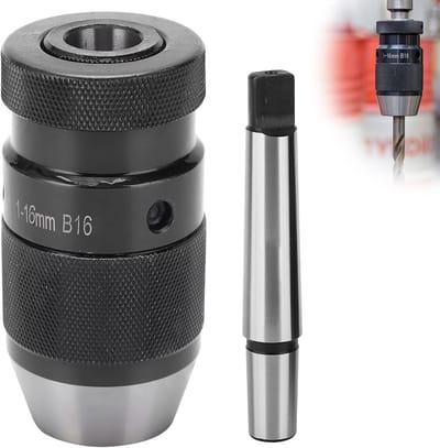 Snelspanboorhouder 1-16 mm MK2 met Kegeldoorn voor Boormachine en Draaibank