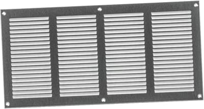Ventilatierooster 400x200mm met Insectenhor - Metalen Roosters voor Ventilatie - Gegalvaniseerd Staal