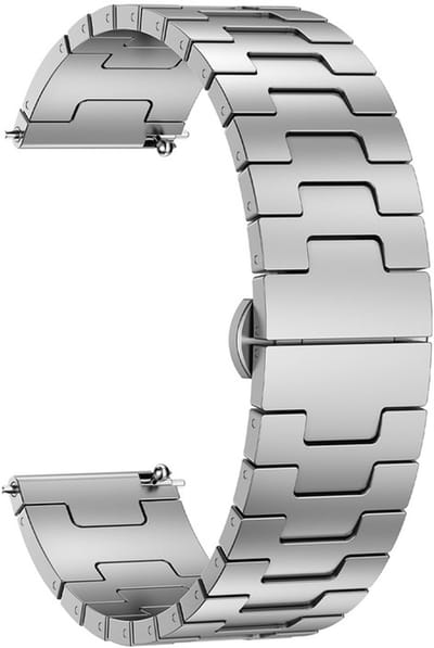 Titanium bandje - geschikt voor Garmin Venu 2 / Venu 3 / Vivoactive 4 / Forerunner 255 / 265 - zilver