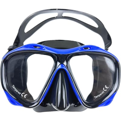 Lunettes de natation premium pour adultes - Verre trempé ultra-clair Répulsif à l'eau Anti-buée Pour une baignade confortable toute la journée bleu