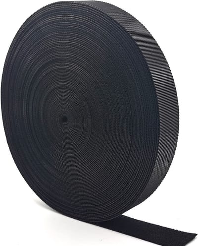 Klittenbandrol - Kabelmanagement - 20 m x 2 cm - Zwart