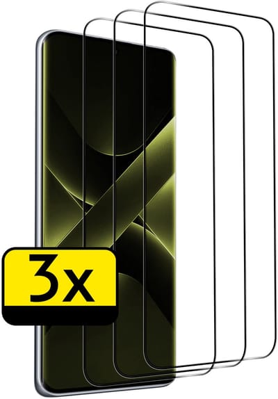 Screenprotector - Geschikt voor Xiaomi Poco X7 - 3 Stuks - Full Cover - Beschermglas - Gehard Glas - Tempered Glass - Screen Protector