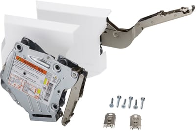 Compleet set Aventos HK-S voor Tip-On Klepbeslag zijdeachtig wit LF 400 - 1000 (20K2C01T)