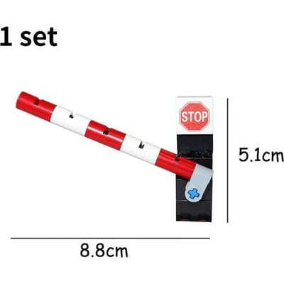 MOC Feux de Circulation Urbains Panneaux de Signalisation Routière Barricade Feu de Signalisation Limitation de Vitesse BÂTIS-LE TOI-MÊME Scène de Briques de Construction Minifigurines de Construction Accessoires