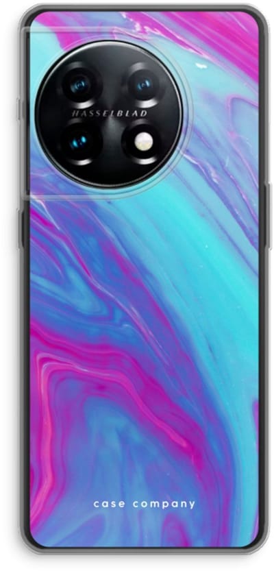 Case Company® - Hoesje geschikt voor OnePlus 11 hoesje - Zweverige regenboog - Soft Cover Telefoonhoesje - Bescherming aan alle Kanten en Schermrand