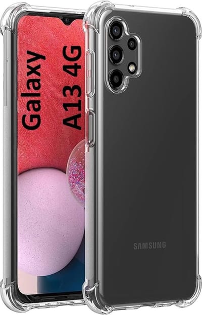 Shock proof Hoesje Geschikt voor: Samsung Galaxy A13 4G - Anti -Shock Silicone - Transparant