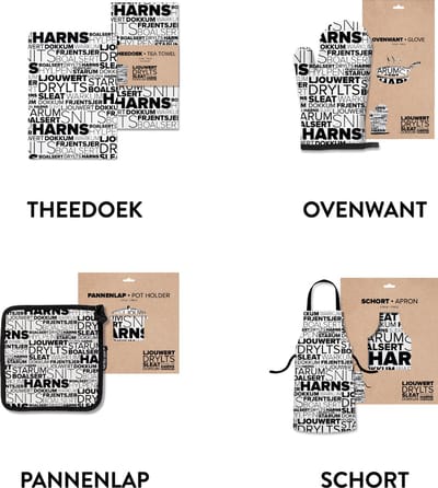11-Steden keukentextiel voordeelpakket - Souvenirs Nederland
